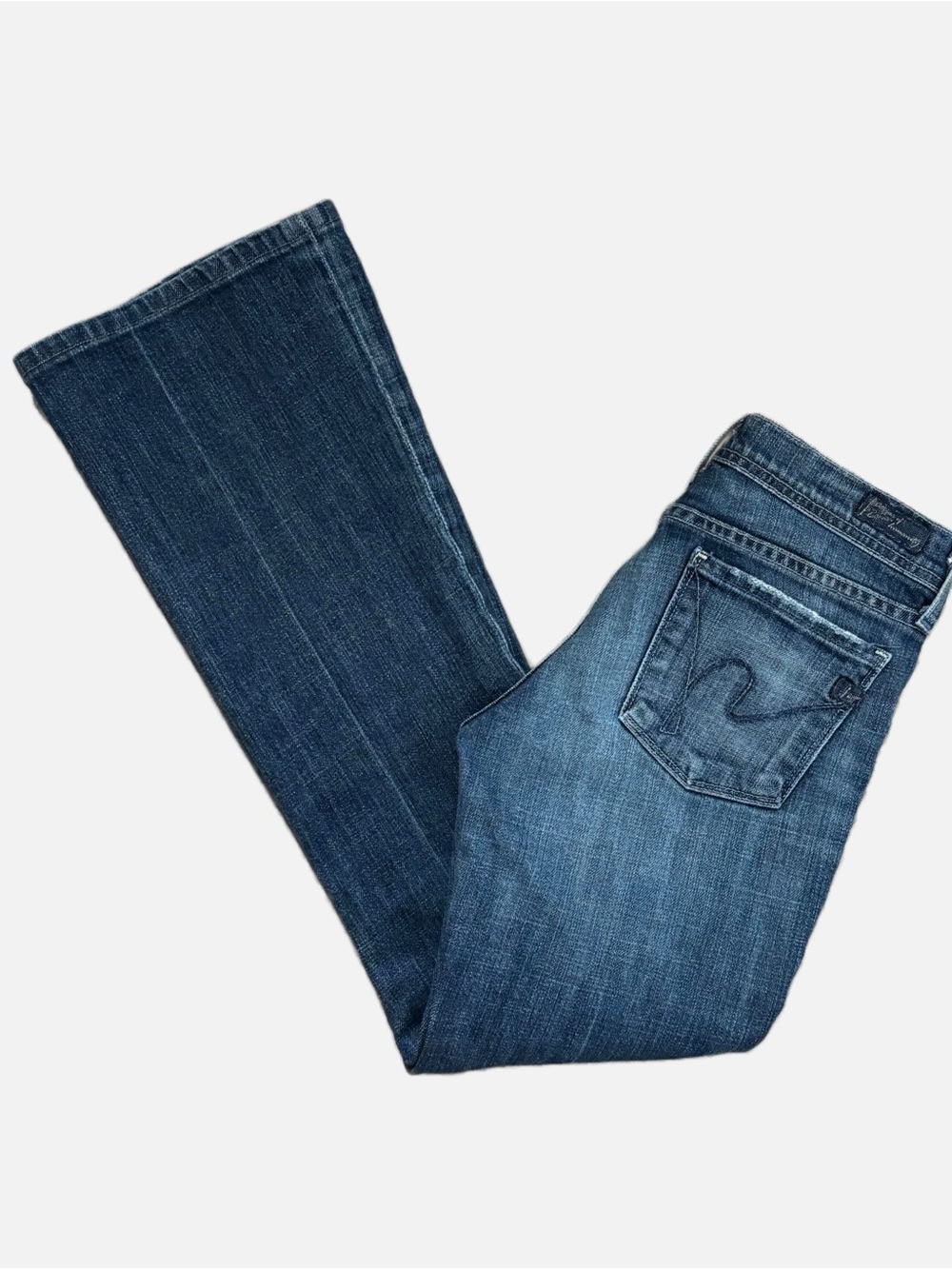 Citizens Of Humanity Ingrid 002 Stretch Low Waist Flair/Flare Jeans Y2K Size 25 - Picture 11 of 14